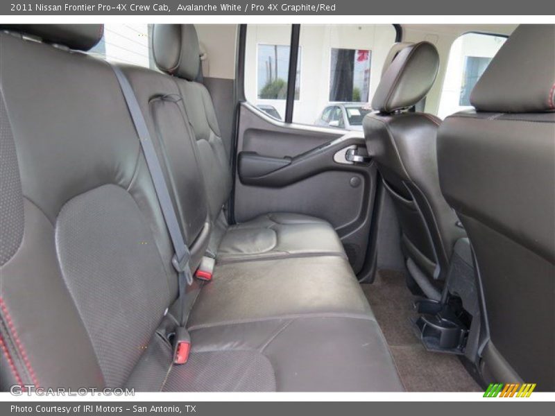 Avalanche White / Pro 4X Graphite/Red 2011 Nissan Frontier Pro-4X Crew Cab