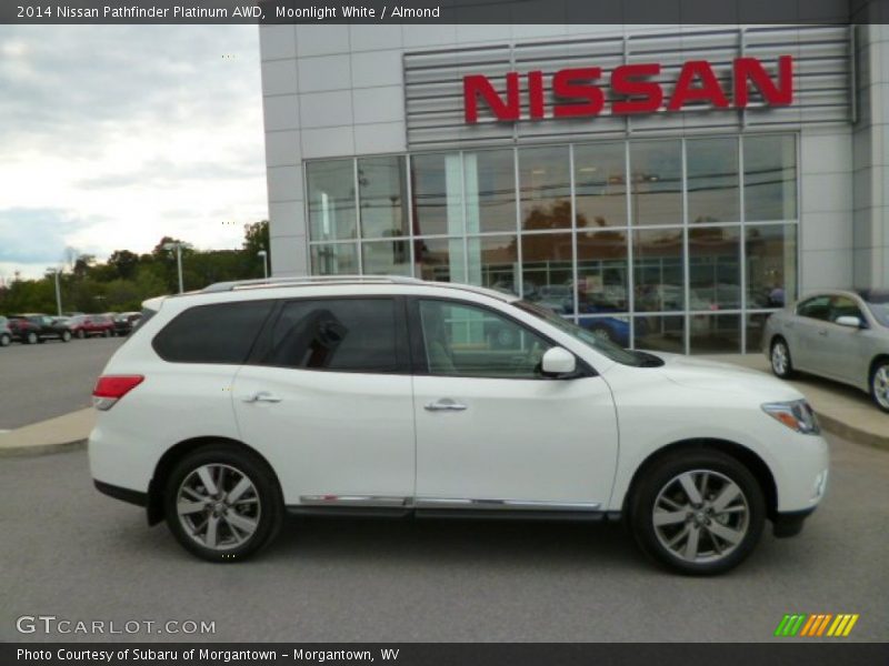 Moonlight White / Almond 2014 Nissan Pathfinder Platinum AWD