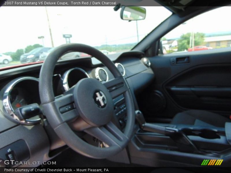 Torch Red / Dark Charcoal 2007 Ford Mustang V6 Deluxe Coupe