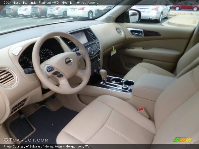 Almond Interior - 2014 Pathfinder Platinum AWD 