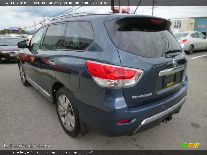 Arctic Blue Metallic / Charcoal 2014 Nissan Pathfinder Platinum AWD