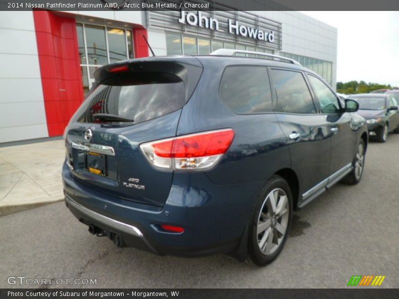 Arctic Blue Metallic / Charcoal 2014 Nissan Pathfinder Platinum AWD