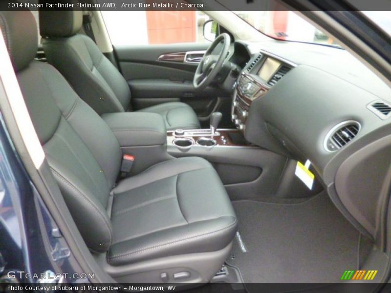 Arctic Blue Metallic / Charcoal 2014 Nissan Pathfinder Platinum AWD
