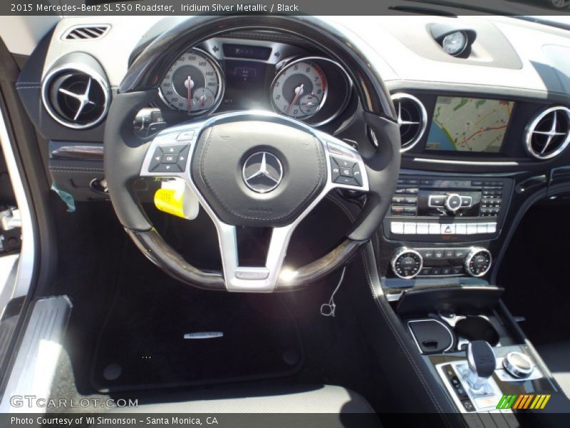 Iridium Silver Metallic / Black 2015 Mercedes-Benz SL 550 Roadster