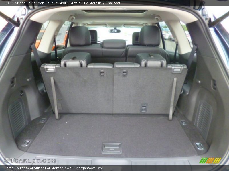 Arctic Blue Metallic / Charcoal 2014 Nissan Pathfinder Platinum AWD