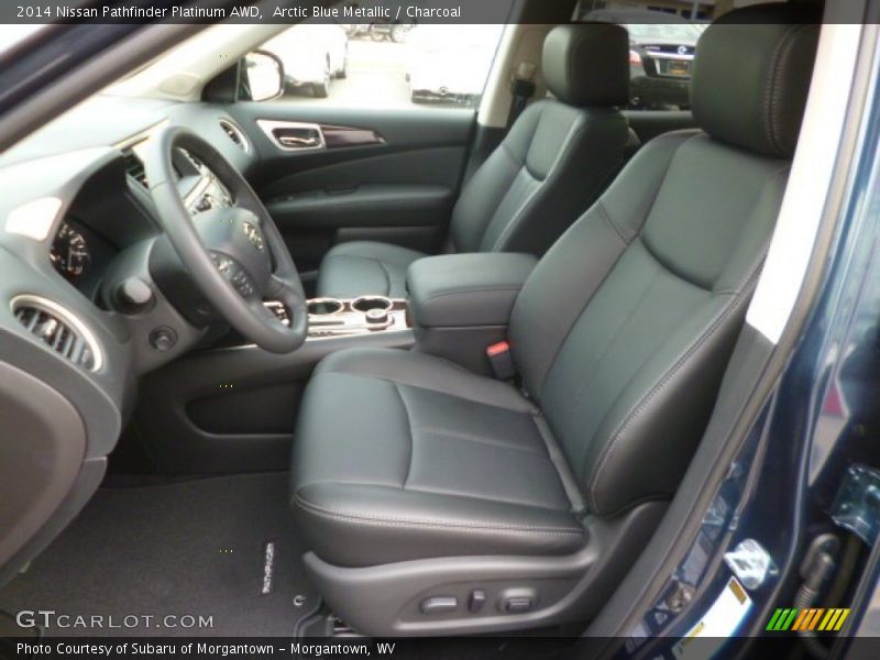 Arctic Blue Metallic / Charcoal 2014 Nissan Pathfinder Platinum AWD