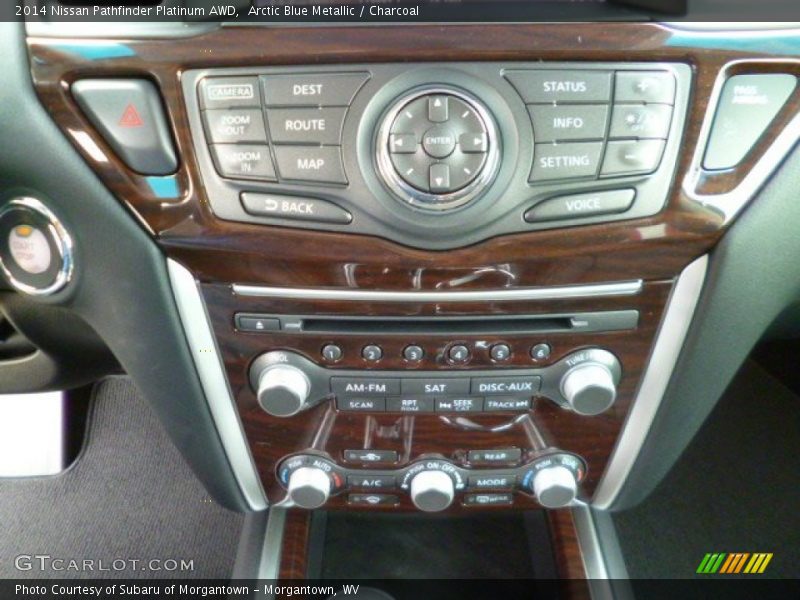 Arctic Blue Metallic / Charcoal 2014 Nissan Pathfinder Platinum AWD