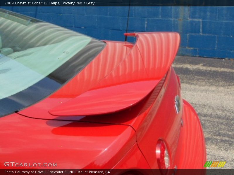 Victory Red / Gray 2009 Chevrolet Cobalt LS Coupe