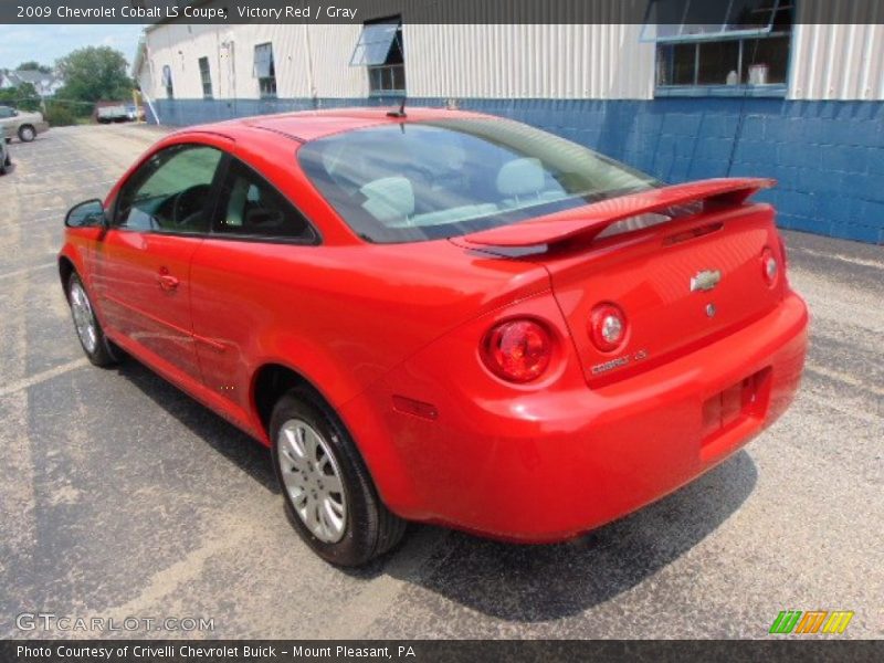 Victory Red / Gray 2009 Chevrolet Cobalt LS Coupe