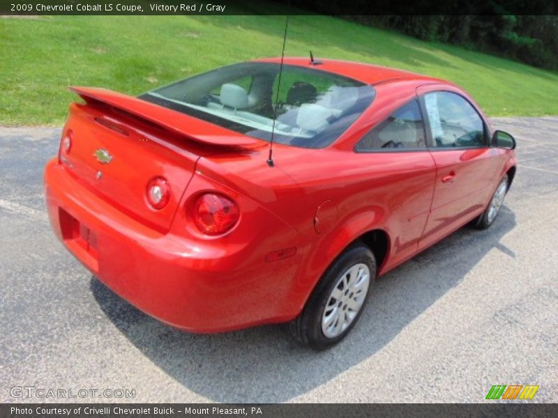 Victory Red / Gray 2009 Chevrolet Cobalt LS Coupe