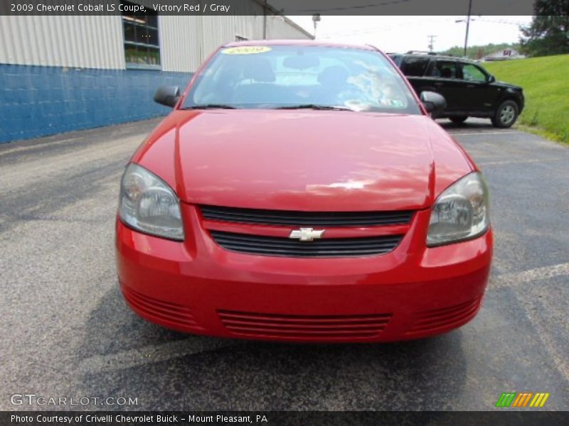 Victory Red / Gray 2009 Chevrolet Cobalt LS Coupe