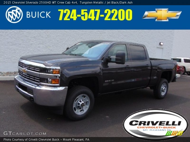 Tungsten Metallic / Jet Black/Dark Ash 2015 Chevrolet Silverado 2500HD WT Crew Cab 4x4