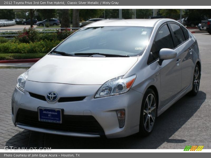 Classic Silver Metallic / Misty Gray 2012 Toyota Prius 3rd Gen Five Hybrid