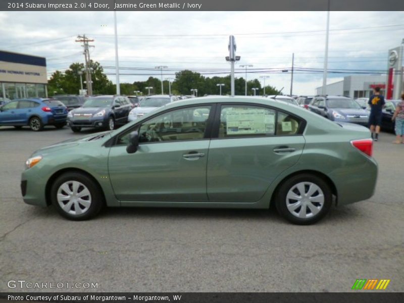 Jasmine Green Metallic / Ivory 2014 Subaru Impreza 2.0i 4 Door