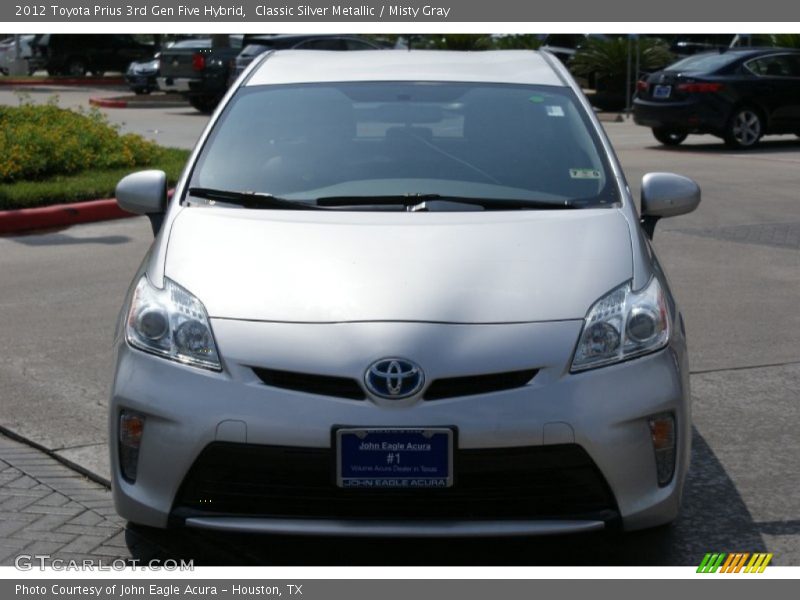 Classic Silver Metallic / Misty Gray 2012 Toyota Prius 3rd Gen Five Hybrid