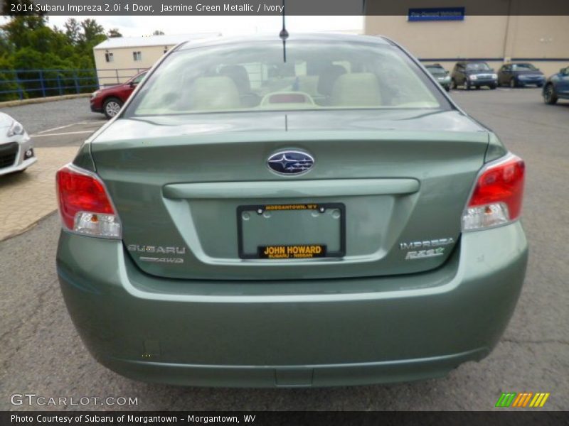 Jasmine Green Metallic / Ivory 2014 Subaru Impreza 2.0i 4 Door
