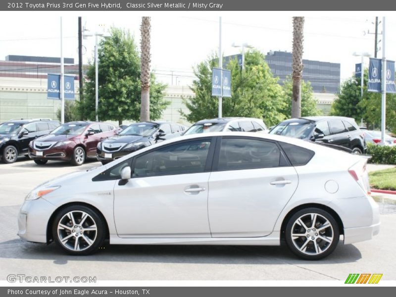Classic Silver Metallic / Misty Gray 2012 Toyota Prius 3rd Gen Five Hybrid