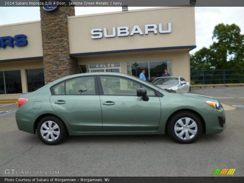 Jasmine Green Metallic / Ivory 2014 Subaru Impreza 2.0i 4 Door