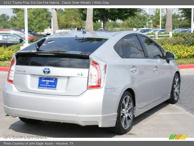 Classic Silver Metallic / Misty Gray 2012 Toyota Prius 3rd Gen Five Hybrid
