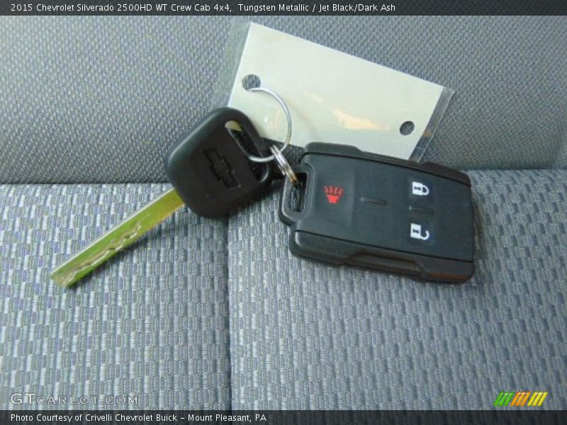 Tungsten Metallic / Jet Black/Dark Ash 2015 Chevrolet Silverado 2500HD WT Crew Cab 4x4