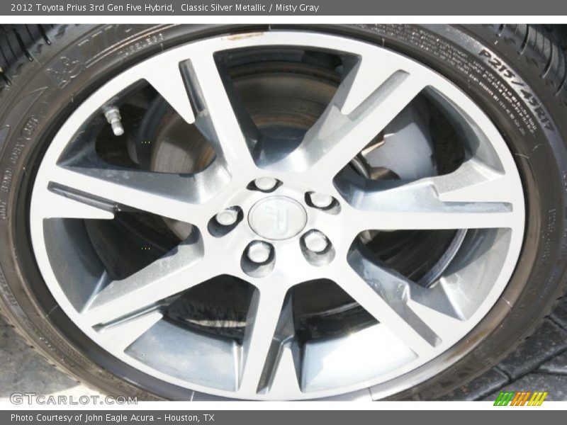 Classic Silver Metallic / Misty Gray 2012 Toyota Prius 3rd Gen Five Hybrid
