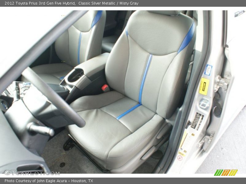 Classic Silver Metallic / Misty Gray 2012 Toyota Prius 3rd Gen Five Hybrid