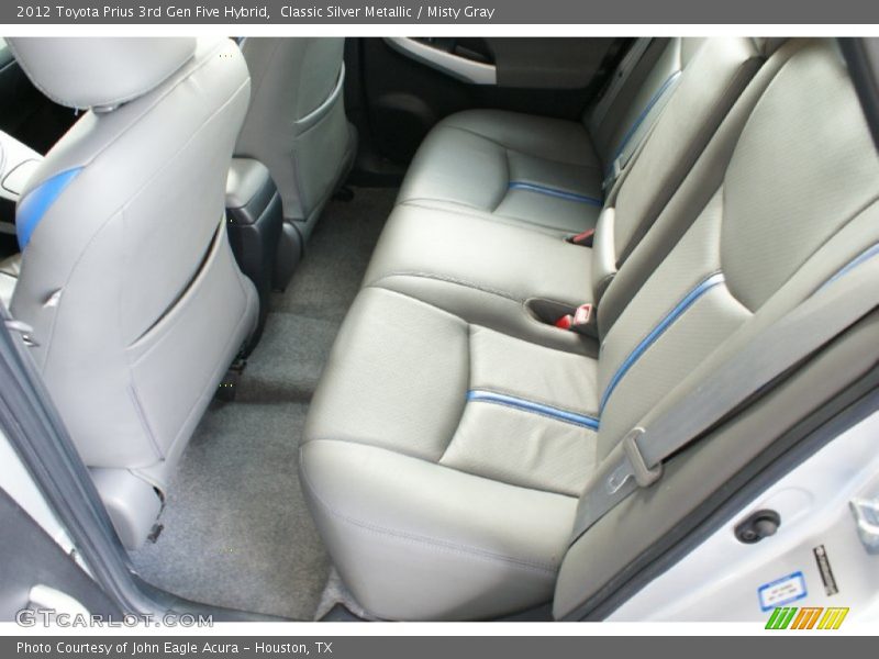 Classic Silver Metallic / Misty Gray 2012 Toyota Prius 3rd Gen Five Hybrid