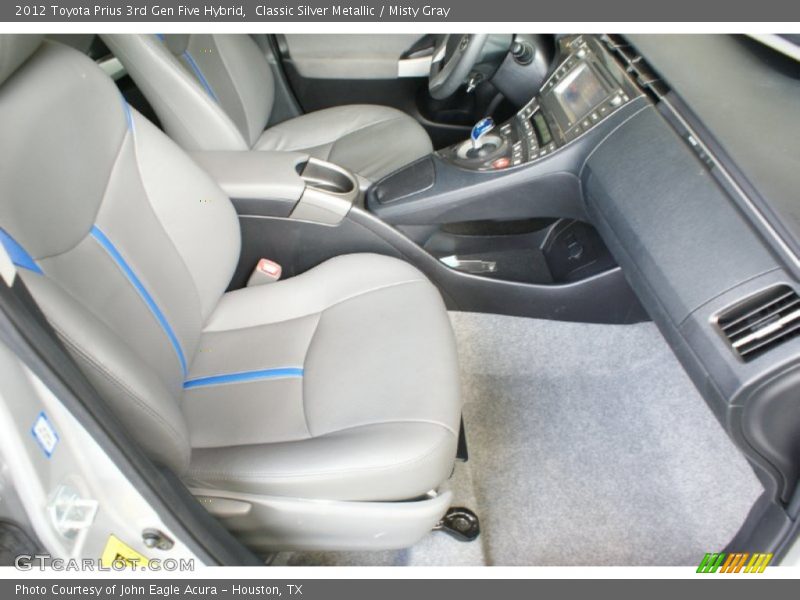 Classic Silver Metallic / Misty Gray 2012 Toyota Prius 3rd Gen Five Hybrid