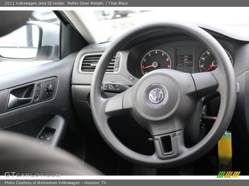 Reflex Silver Metallic / Titan Black 2011 Volkswagen Jetta SE Sedan