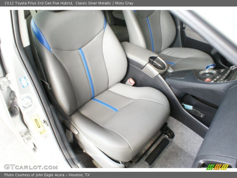 Classic Silver Metallic / Misty Gray 2012 Toyota Prius 3rd Gen Five Hybrid