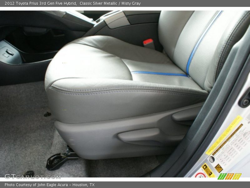 Classic Silver Metallic / Misty Gray 2012 Toyota Prius 3rd Gen Five Hybrid
