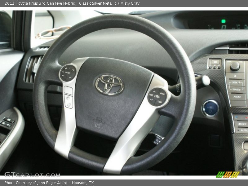 Classic Silver Metallic / Misty Gray 2012 Toyota Prius 3rd Gen Five Hybrid