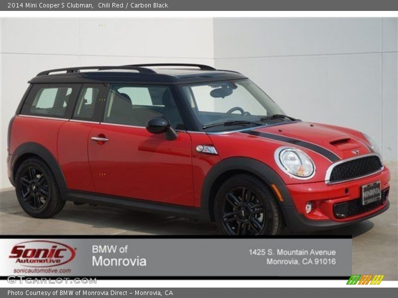 Chili Red / Carbon Black 2014 Mini Cooper S Clubman