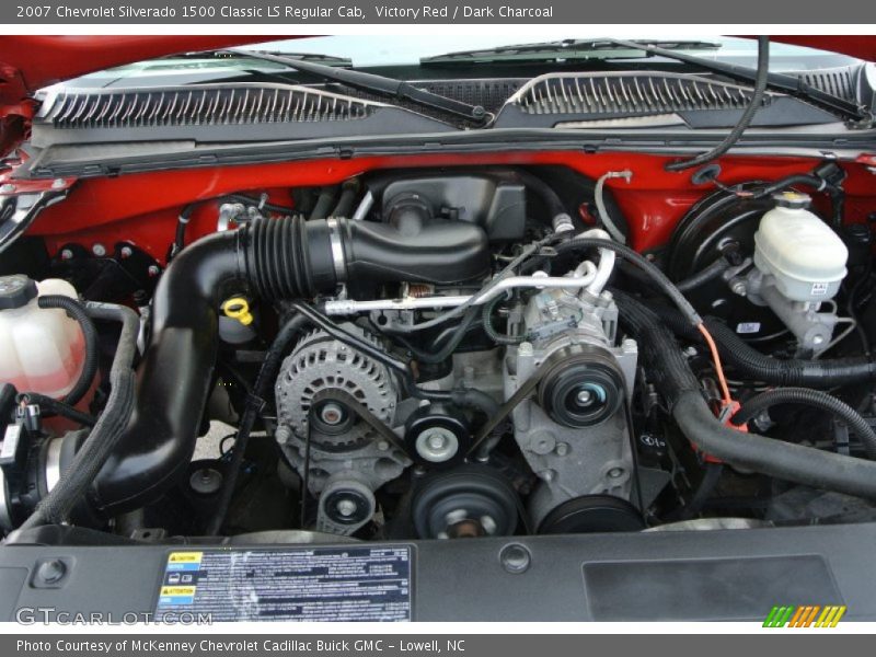 Victory Red / Dark Charcoal 2007 Chevrolet Silverado 1500 Classic LS Regular Cab