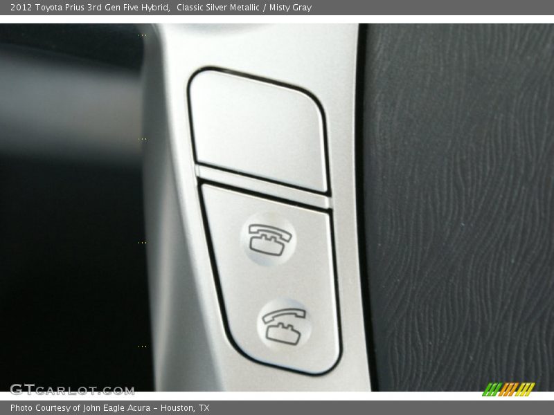 Classic Silver Metallic / Misty Gray 2012 Toyota Prius 3rd Gen Five Hybrid