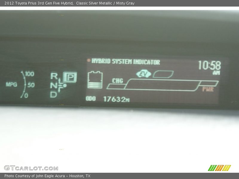 Classic Silver Metallic / Misty Gray 2012 Toyota Prius 3rd Gen Five Hybrid