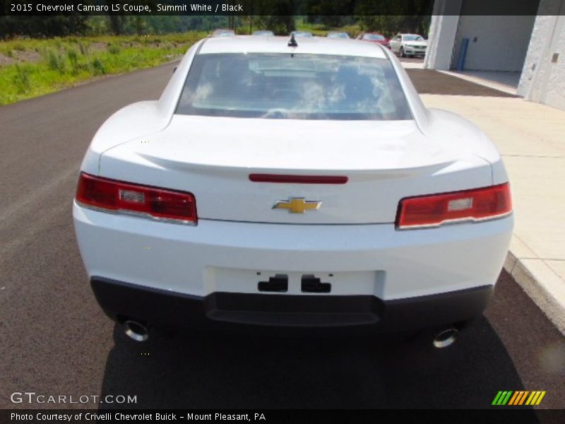 Summit White / Black 2015 Chevrolet Camaro LS Coupe