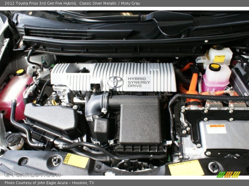 Classic Silver Metallic / Misty Gray 2012 Toyota Prius 3rd Gen Five Hybrid