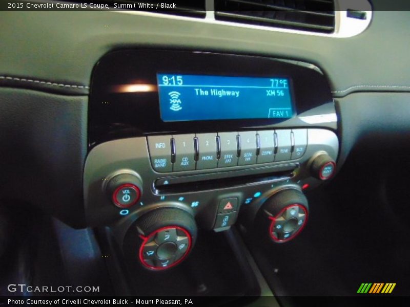 Controls of 2015 Camaro LS Coupe