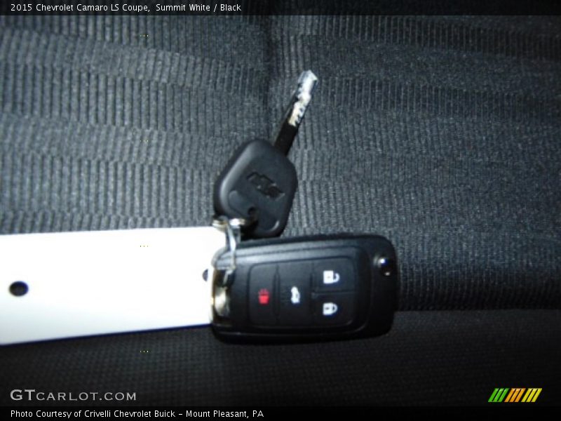 Summit White / Black 2015 Chevrolet Camaro LS Coupe