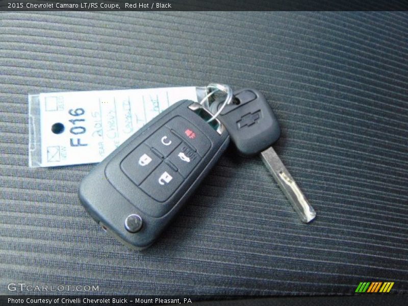 Keys of 2015 Camaro LT/RS Coupe