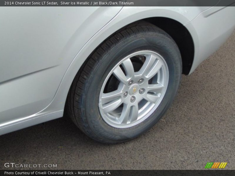 Silver Ice Metallic / Jet Black/Dark Titanium 2014 Chevrolet Sonic LT Sedan