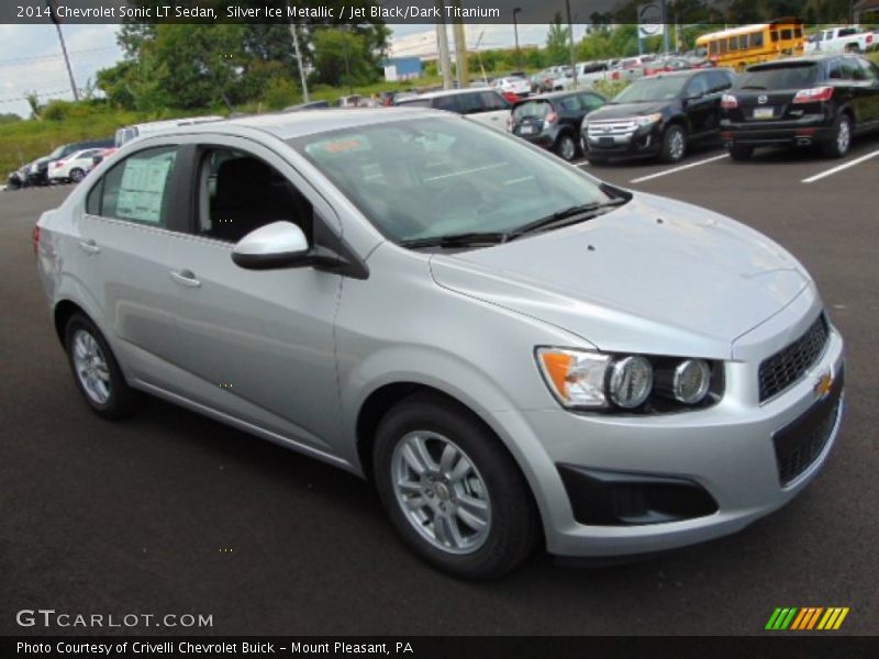 Silver Ice Metallic / Jet Black/Dark Titanium 2014 Chevrolet Sonic LT Sedan