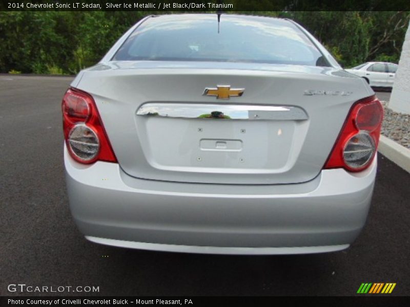 Silver Ice Metallic / Jet Black/Dark Titanium 2014 Chevrolet Sonic LT Sedan