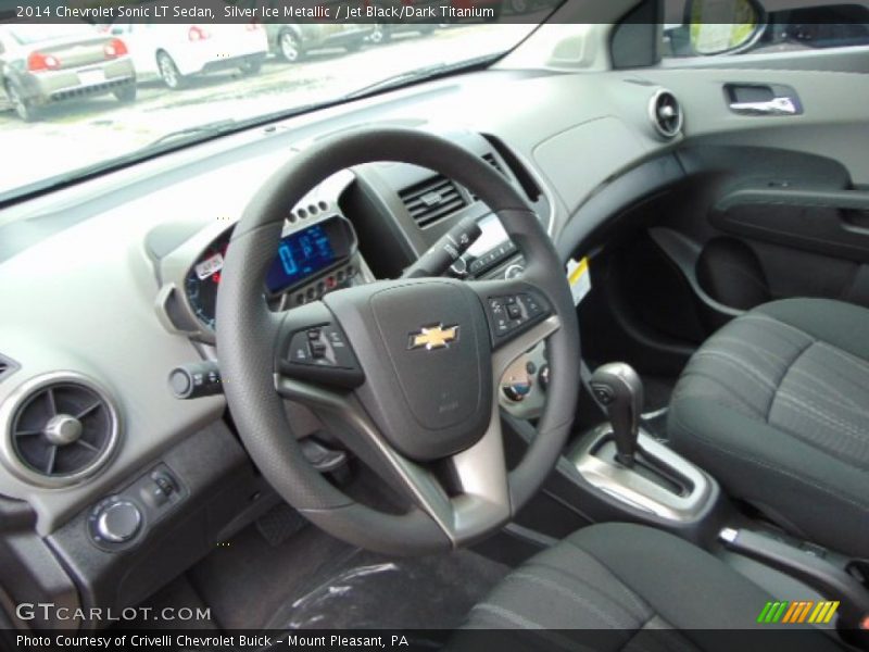 Silver Ice Metallic / Jet Black/Dark Titanium 2014 Chevrolet Sonic LT Sedan