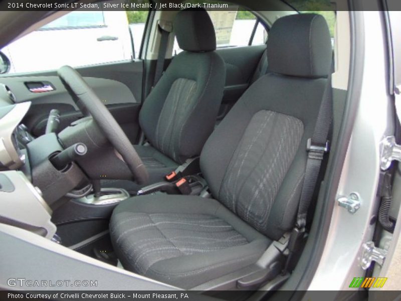 Silver Ice Metallic / Jet Black/Dark Titanium 2014 Chevrolet Sonic LT Sedan