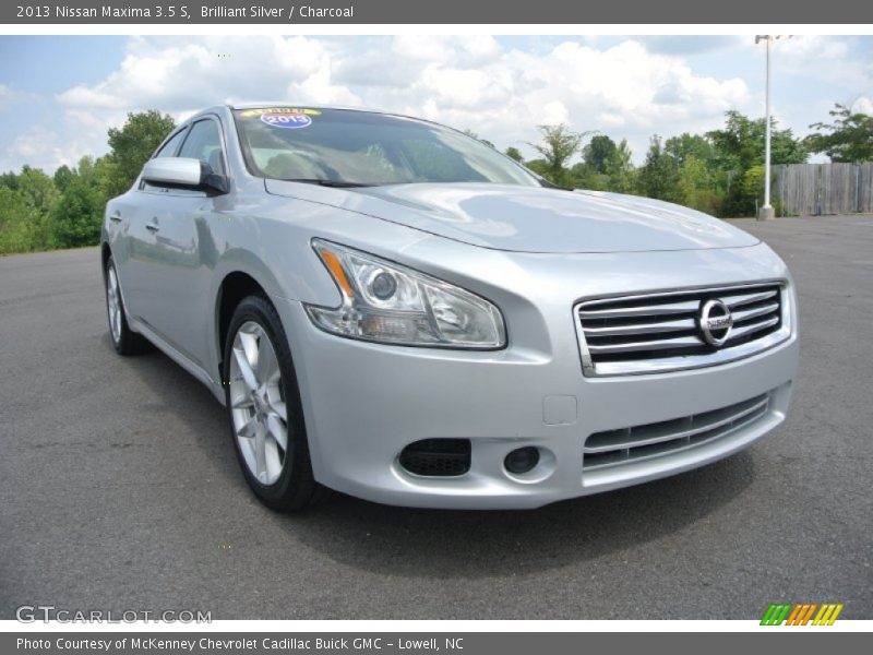 Brilliant Silver / Charcoal 2013 Nissan Maxima 3.5 S