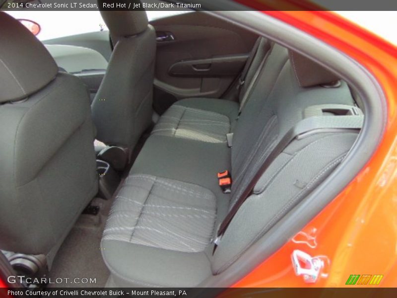 Red Hot / Jet Black/Dark Titanium 2014 Chevrolet Sonic LT Sedan