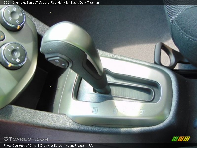 Red Hot / Jet Black/Dark Titanium 2014 Chevrolet Sonic LT Sedan
