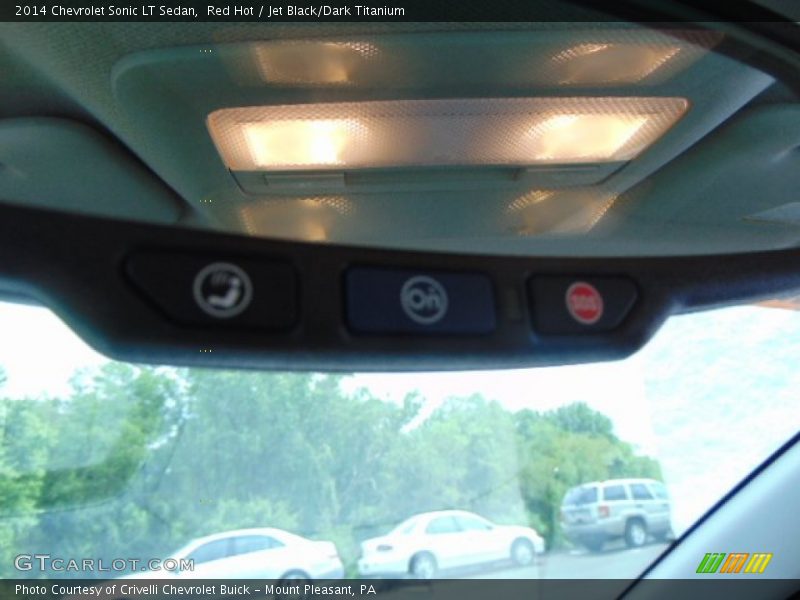 Red Hot / Jet Black/Dark Titanium 2014 Chevrolet Sonic LT Sedan